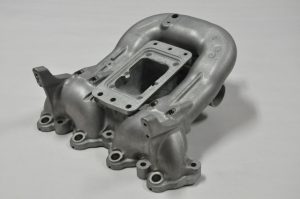 sealed aluminium supercharger housing ready for testing